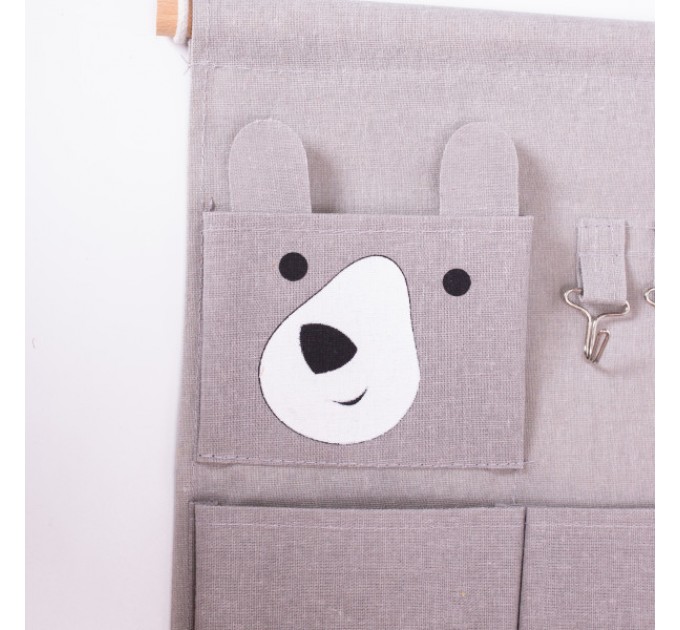 Органайзер панно підвісний на 3 секції 28*33, сірий