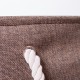 Корзина для белья текстильная 40*33*36 см, коричневая