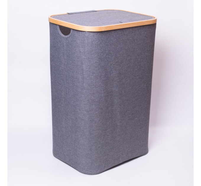 Кошик для білизни текстильний 40*30*60 см з кришкою