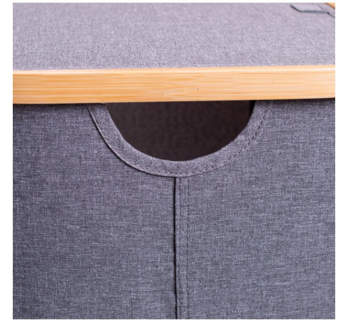 Кошик для білизни текстильний 40*30*60 см з кришкою