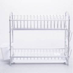 Сушилка для посуды двухъярусная 49*25*34 см