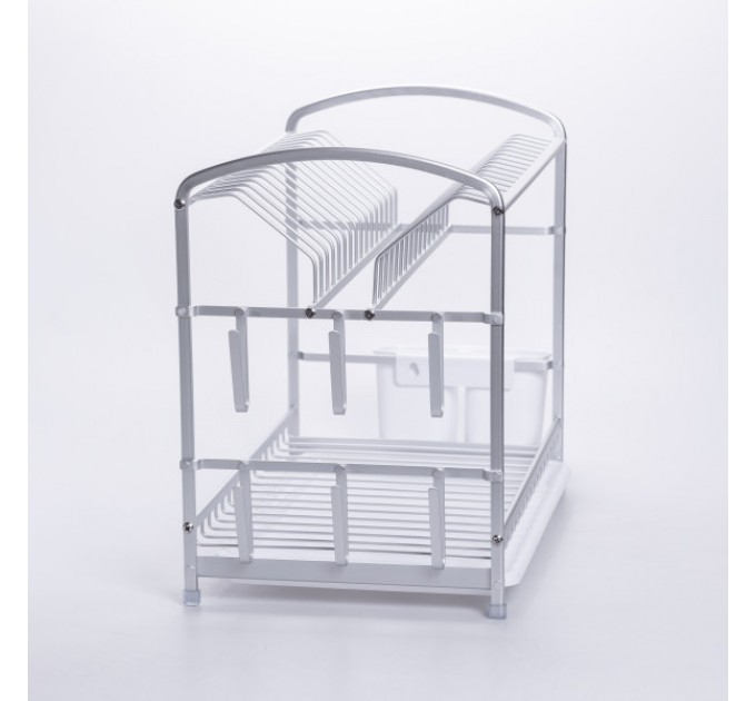 Сушилка для посуды двухъярусная 49*25*34 см