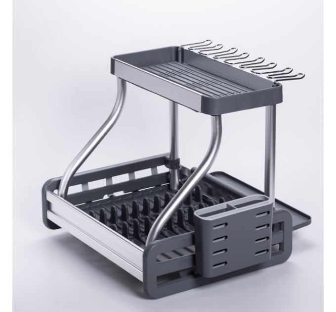 Сушарка для посуду двоярусна 51*46*37 см