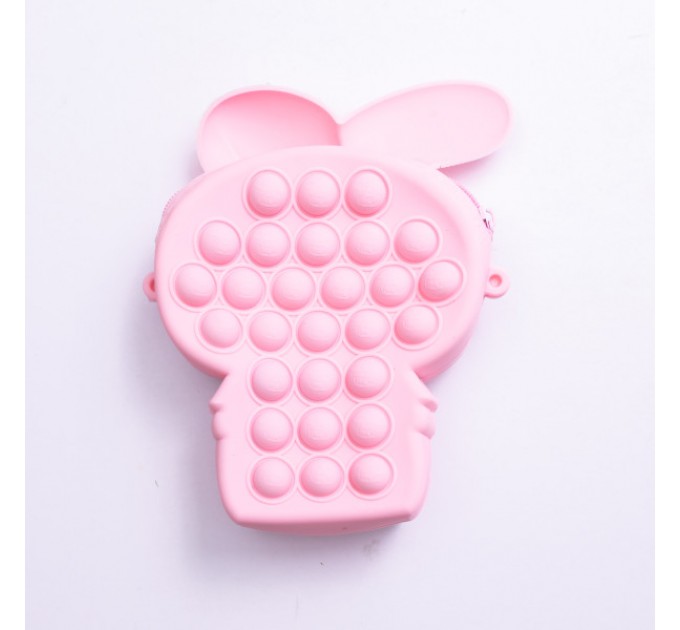 Дитяча сумочка My Melody з pop-it силіконова на блискавці 15*10*3 см, рожевий