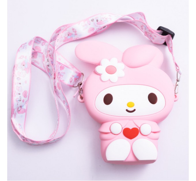 Дитяча сумочка My Melody з pop-it силіконова на блискавці 15*10*3 см, рожевий