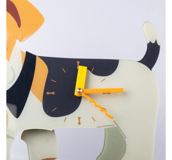 Годинник настінний "Маленький друг" 42*32*5 см, чорний з білим