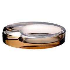 Попільничка склянна CIGARLOONG овальна, золотистий