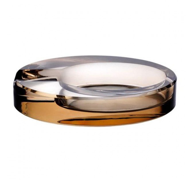 Попільничка склянна CIGARLOONG овальна, золотистий Попільничка склянна CIGARLOONG овальна, золотистий