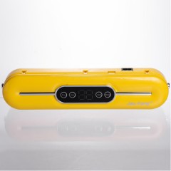 Вакууматор для сухих та вологих продуктів 90 Вт 10 пакетів у комплекті, жовтий