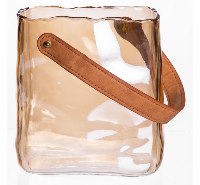 Ваза для квітів та декору Сумочка 2 л, карамель