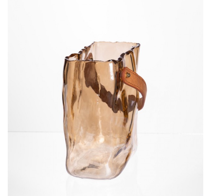 Ваза для квітів та декору Сумочка 2 л, карамель