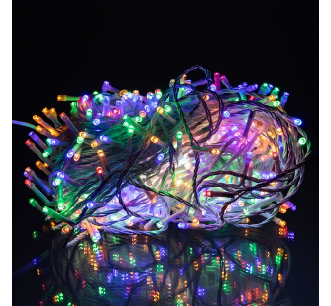 Гірлянда Нитка вулична 500 LED 50 м біла, мультиколор