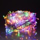 Гірлянда Нитка вулична 300 LED 30 м від мережі біла нитка, мультиколір