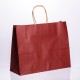 Подарунковий пакет 31*12*25 см крафтовий 12 штук в упаковці, червоний
