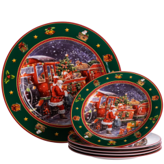 Набір тарілок Santa порцелянових 7 штук 26,5/19 см