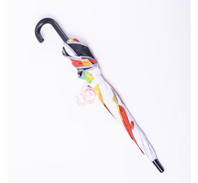 Детский зонт-трость механический 90 см, белый