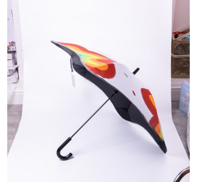 Детский зонт-трость механический 90 см, белый