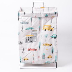 Кошик для білизни текстильний 36*30*55 см з металевим каркасом