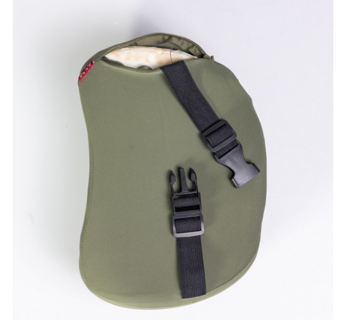 Подушка-підголовник Minimal для подорожей, оливковий