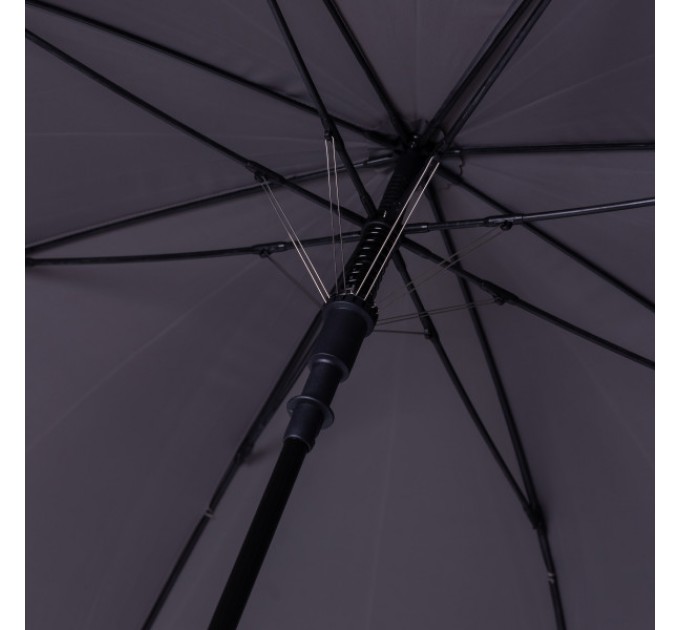 Парасоля-тростина складна напівавтомат 124 см, сірий