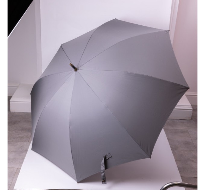 Парасоля-тростина складна напівавтомат 124 см, сірий