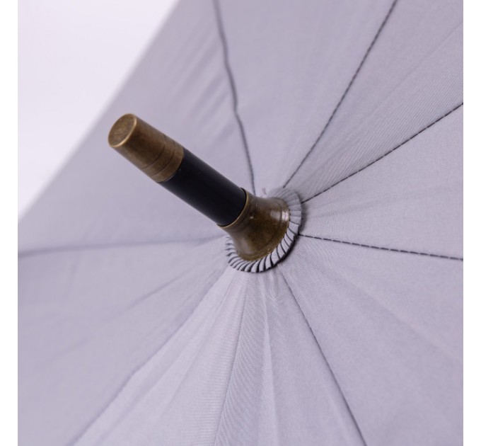 Парасоля-тростина складна напівавтомат 124 см, сірий