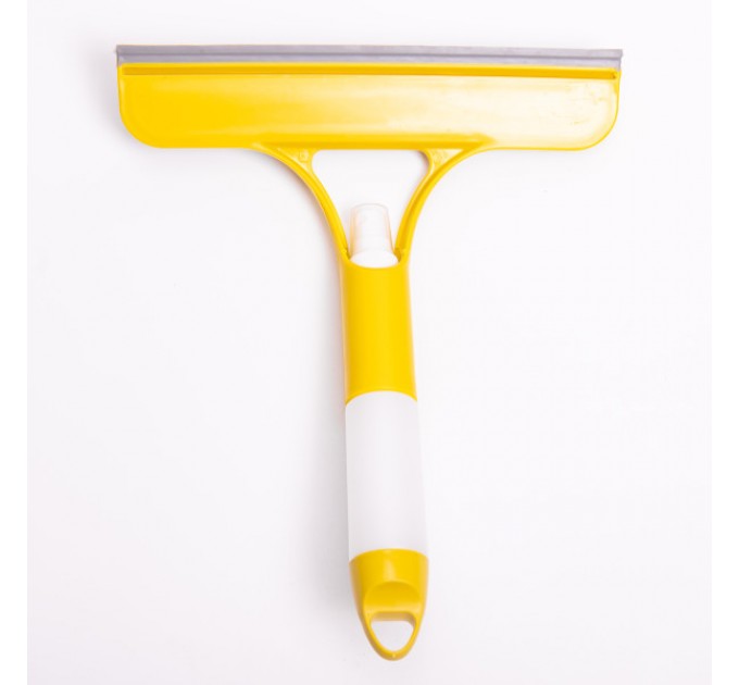 Щітка-скребок для миття вікон із розпилювачем, жовтий