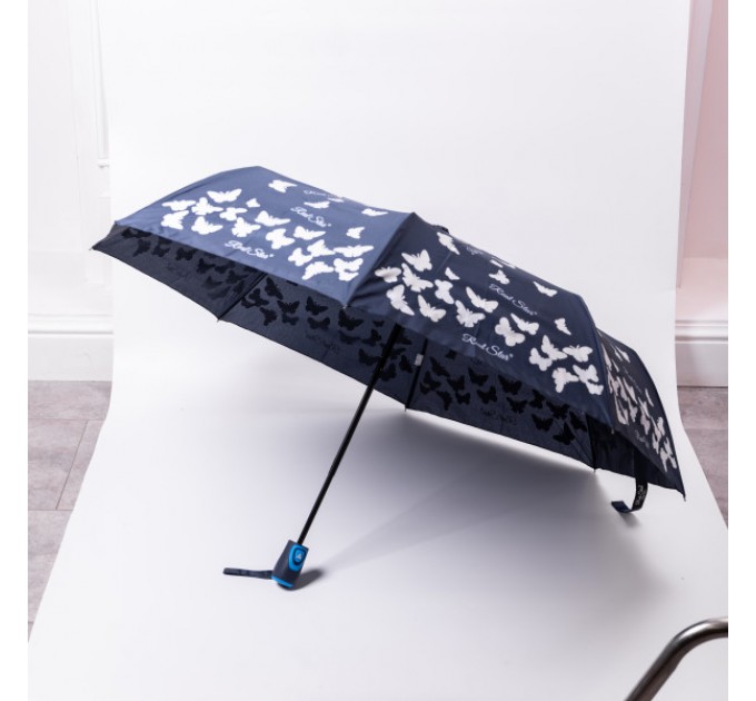 Парасоля напівавтомат складна 97 см, синій