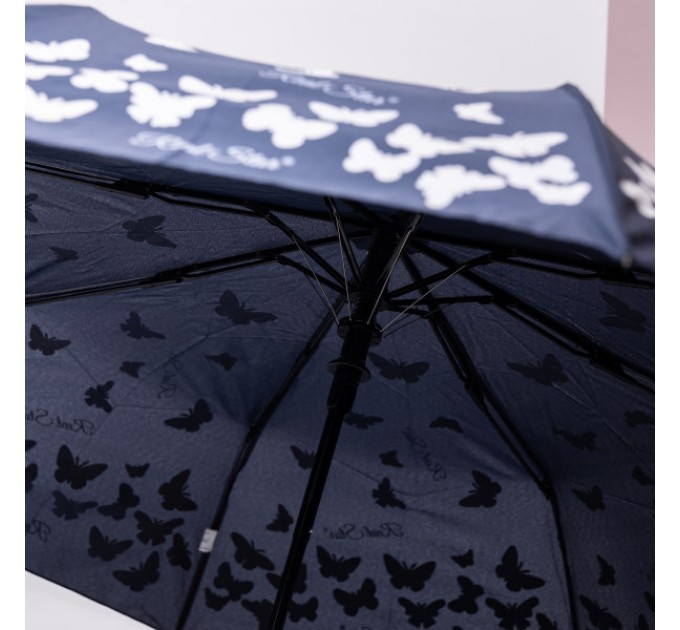 Парасоля напівавтомат складна 97 см, синій