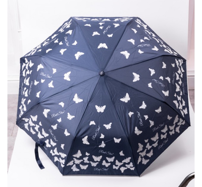 Парасоля напівавтомат складна 97 см, синій