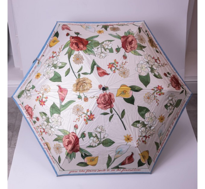 Зонтик механический складной 99 см, синий