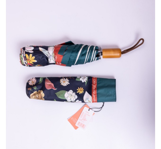 Парасоля механічна складна 99 см, чорний