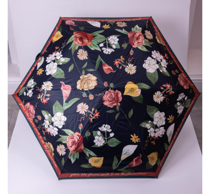 Парасоля механічна складна 99 см, чорний