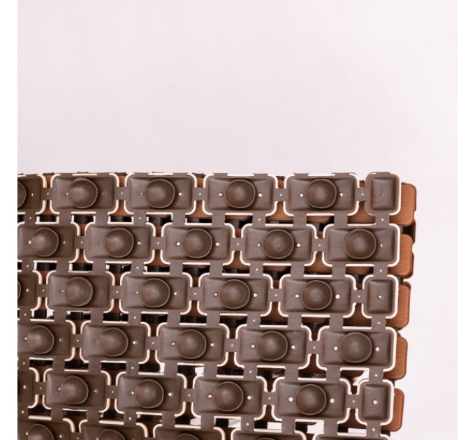 Килимок для душового піддону на присосках 73*40 см, коричневий