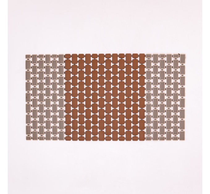 Килимок для душового піддону на присосках 73*40 см, коричневий Килимок для душового піддону на присосках 73*40 см, коричневий