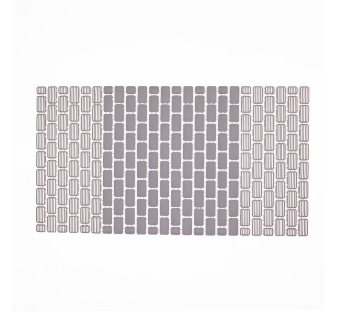 Килимок для душового піддону на присосках 73*40 см, сірий