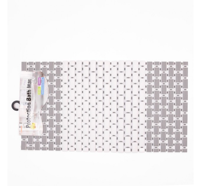 Килимок для душового піддону на присосках 73*40 см, білий