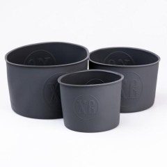 Набір форм для випікання пасок 14,5/12/9,5 см силіконових, сірий