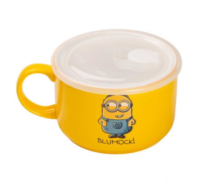 Миска для лапши фарфоровая 900 мл Poopaye с герметичной крышкой