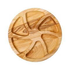 Менажниця дерев'яна 6 секцій 30 см, ясен