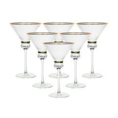Набір келихів для мартіні Stunning 6 штук по 300 мл, прозорий
