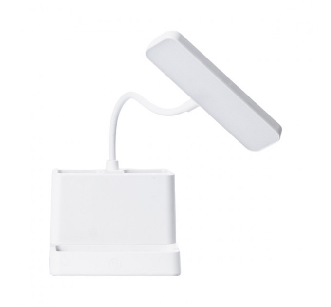 Настільна лампа світлодіодна з органайзером, білий