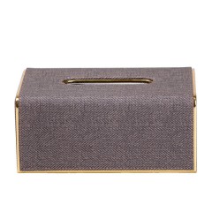 Серветниця текстильна 21х13,5х9 см, коричневий