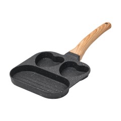 Сковорода для сніданку алюмінієва 18,3*18*2 см, сірий