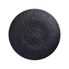 Тарілка сервірувальна керамічна 25 см, чорний