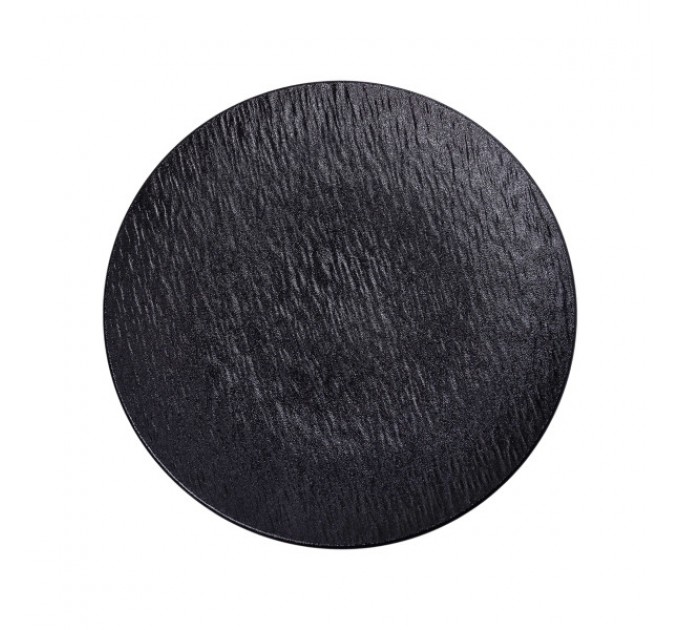 Тарілка сервірувальна керамічна 25 см, чорний