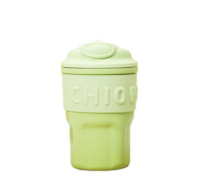 Термочашка Chiobbe 450 мл с трубочкой зеленый