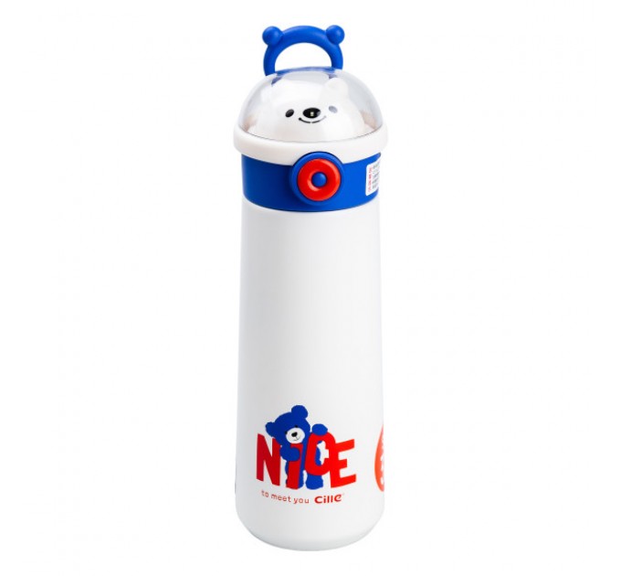 Термос дитячий Nice to meet you 500 мл із трубочкою, синій