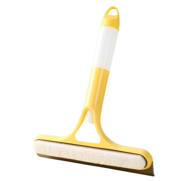 Щітка-скребок для миття вікон із розпилювачем, жовтий Щітка-скребок для миття вікон із розпилювачем, жовтий