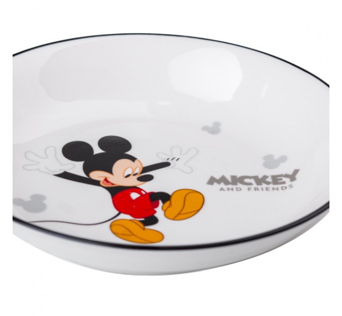 Дитяча тарілка Mickey порцелянова 350 мл, білий